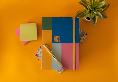 color-coded planner