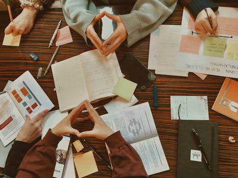 students preparing for exams