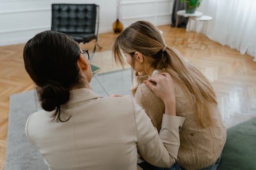 image of supportive friends